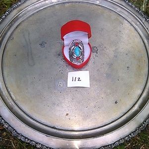 red and turquoise ring